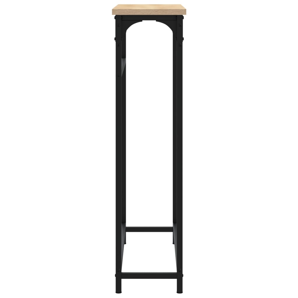 Konsollbord Sonoma eik 75x19,5x75 cm konstruert tre