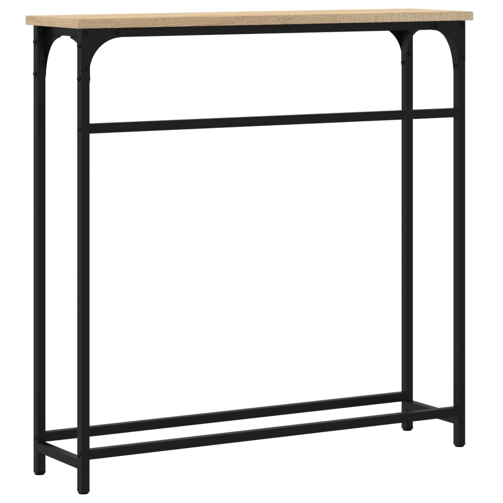 Konsollbord Sonoma eik 75x19,5x75 cm konstruert tre