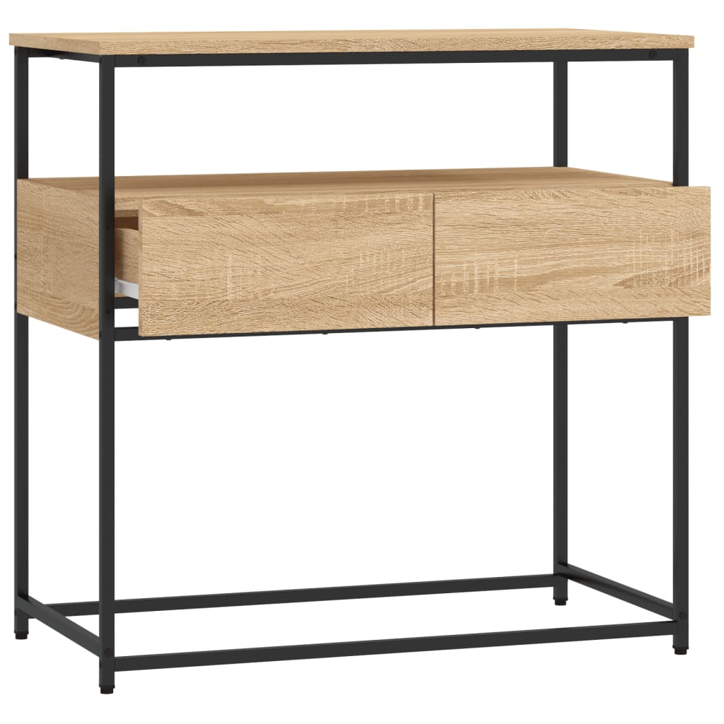 Konsollbord Sonoma eik 75x40x75 cm konstruert tre