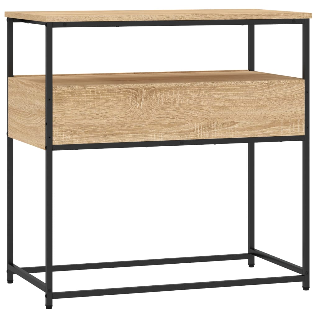 Konsollbord Sonoma eik 75x40x75 cm konstruert tre