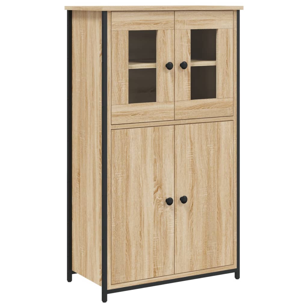 Highboard sonoma eik 62x32x106,5 cm konstruert tre