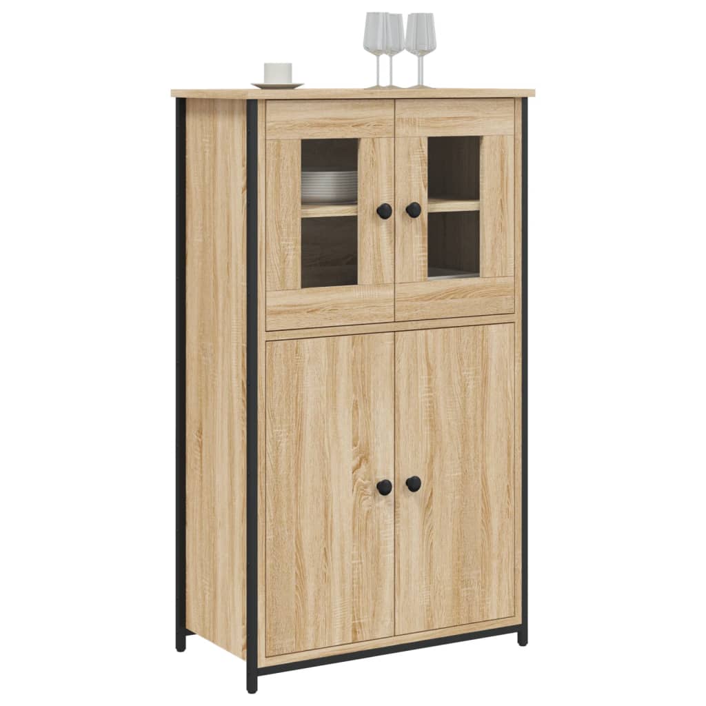 Highboard sonoma eik 62x32x106,5 cm konstruert tre