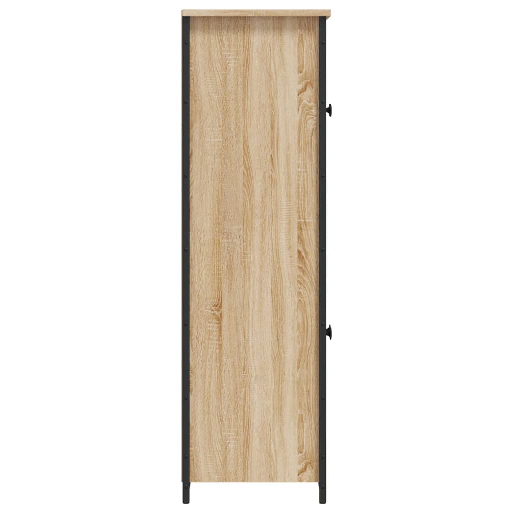 Highboard sonoma eik 62x32x106,5 cm konstruert tre
