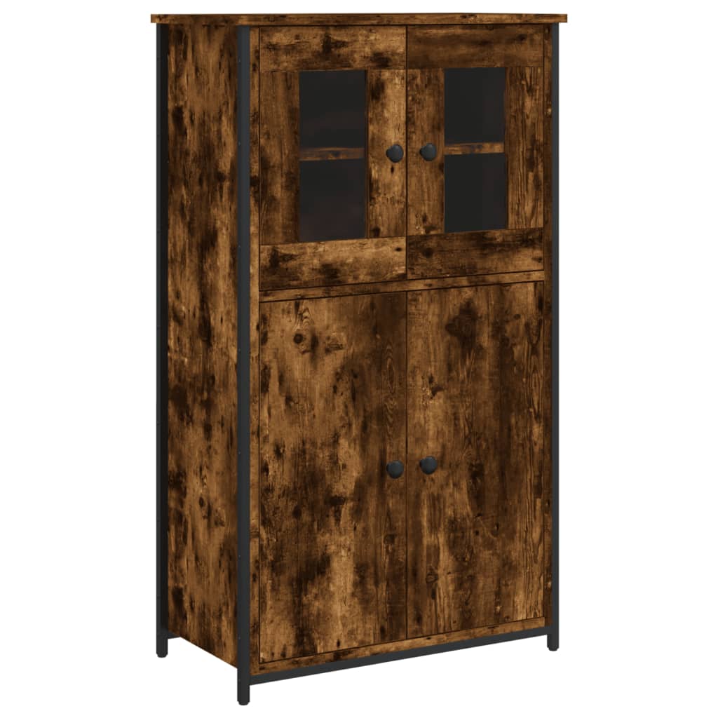 Highboard røkt eik 62x32x106,5 cm konstruert tre