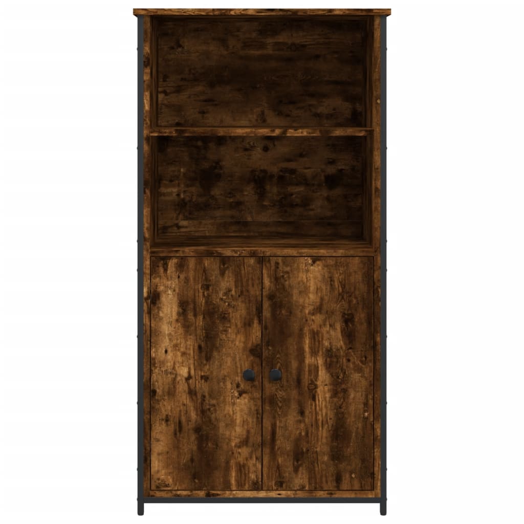 Highboard røkt eik 62x36x121,5 cm konstruert tre