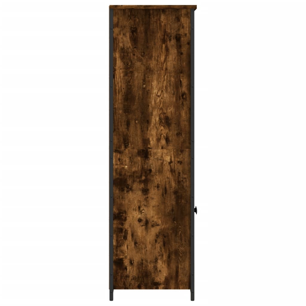 Highboard røkt eik 62x36x121,5 cm konstruert tre