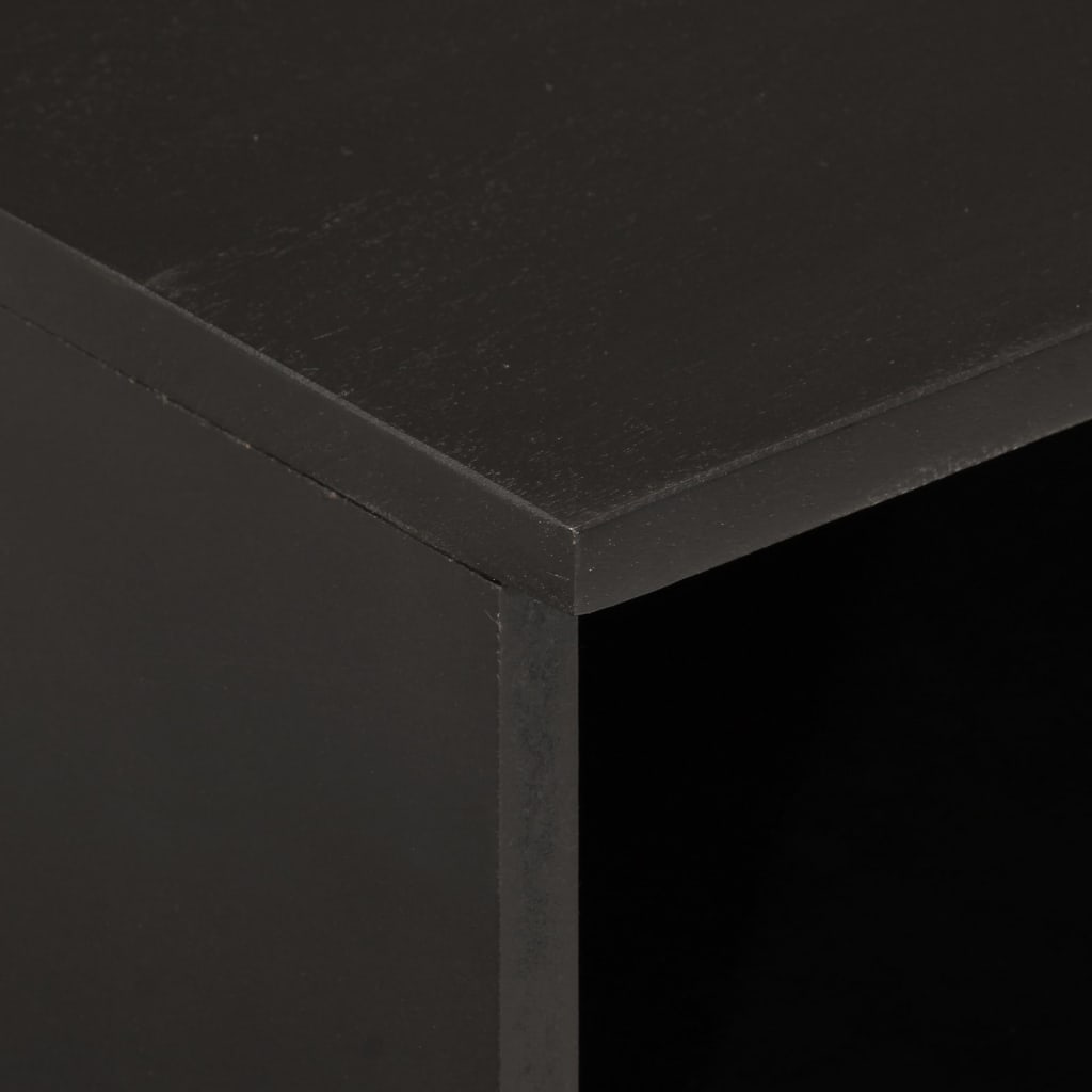 Nattbord 2 stk svart 40x33x46 cm heltre mango