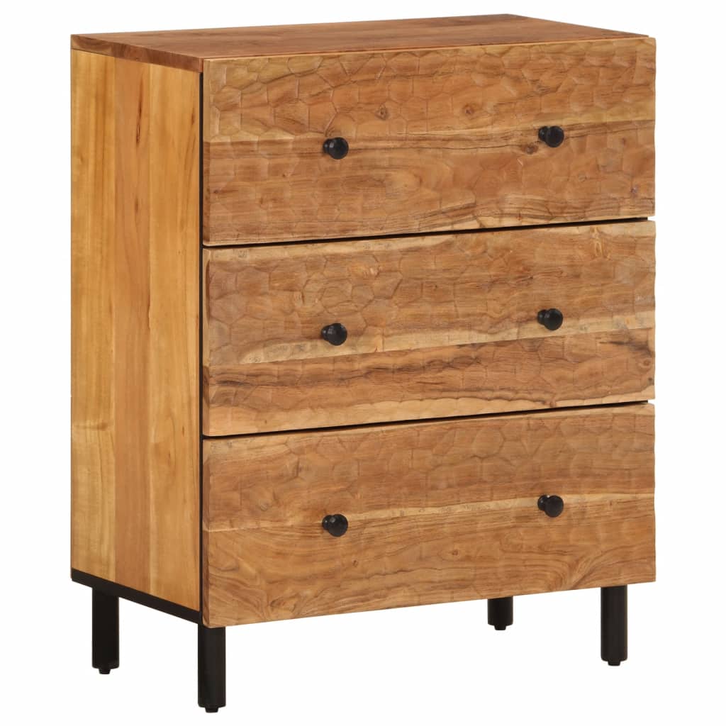 Sideskap 60x33x75 cm heltre akasie