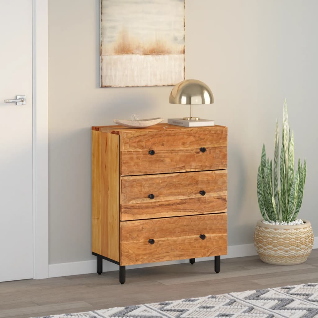 Sideskap 60x33x75 cm heltre akasie
