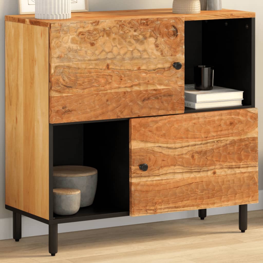 Sideskap 80x33x75 cm heltre akasie