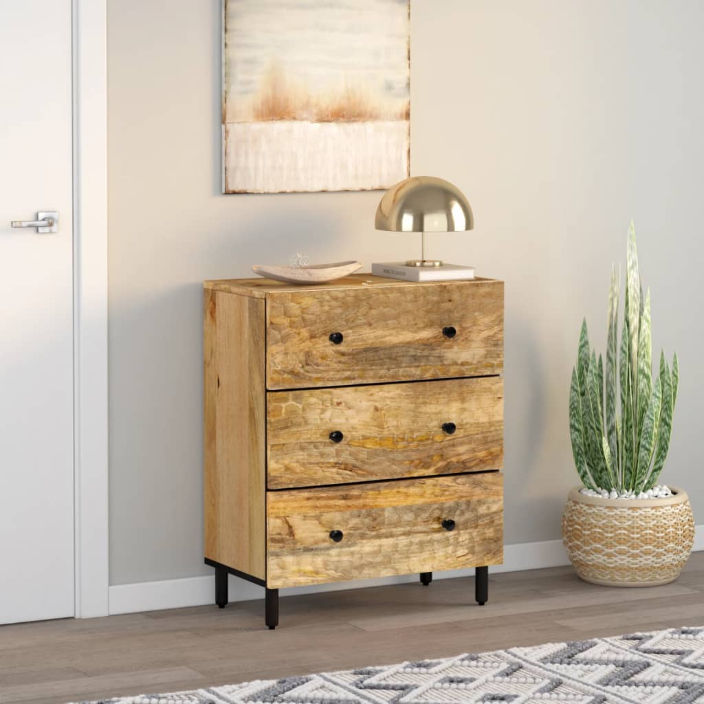Sideskap 60x33x75 cm heltre mango