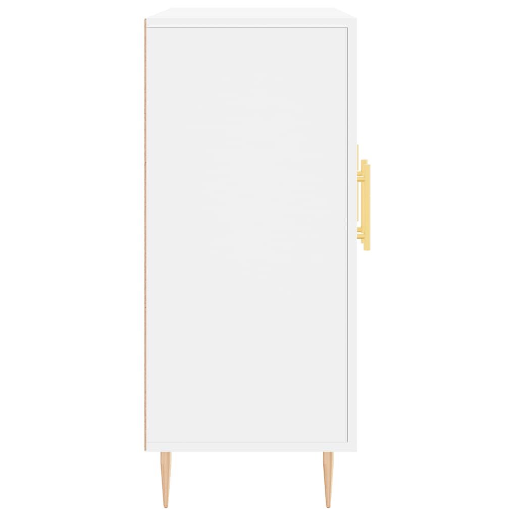 Skjenk hvit 90x34x80 cm konstruert tre