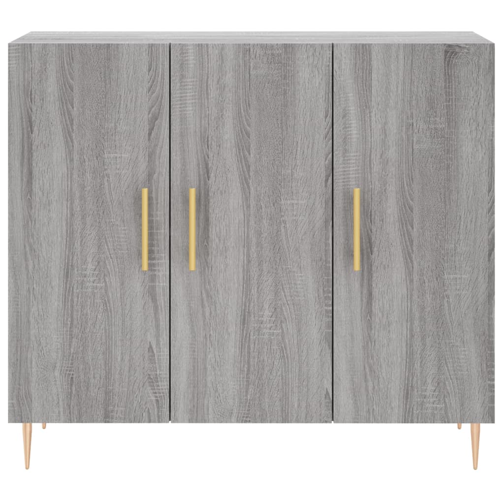 Skjenk grå sonoma 90x34x80 cm konstruert tre