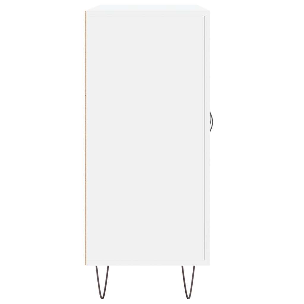 Skjenk hvit 90x34x80 cm konstruert tre