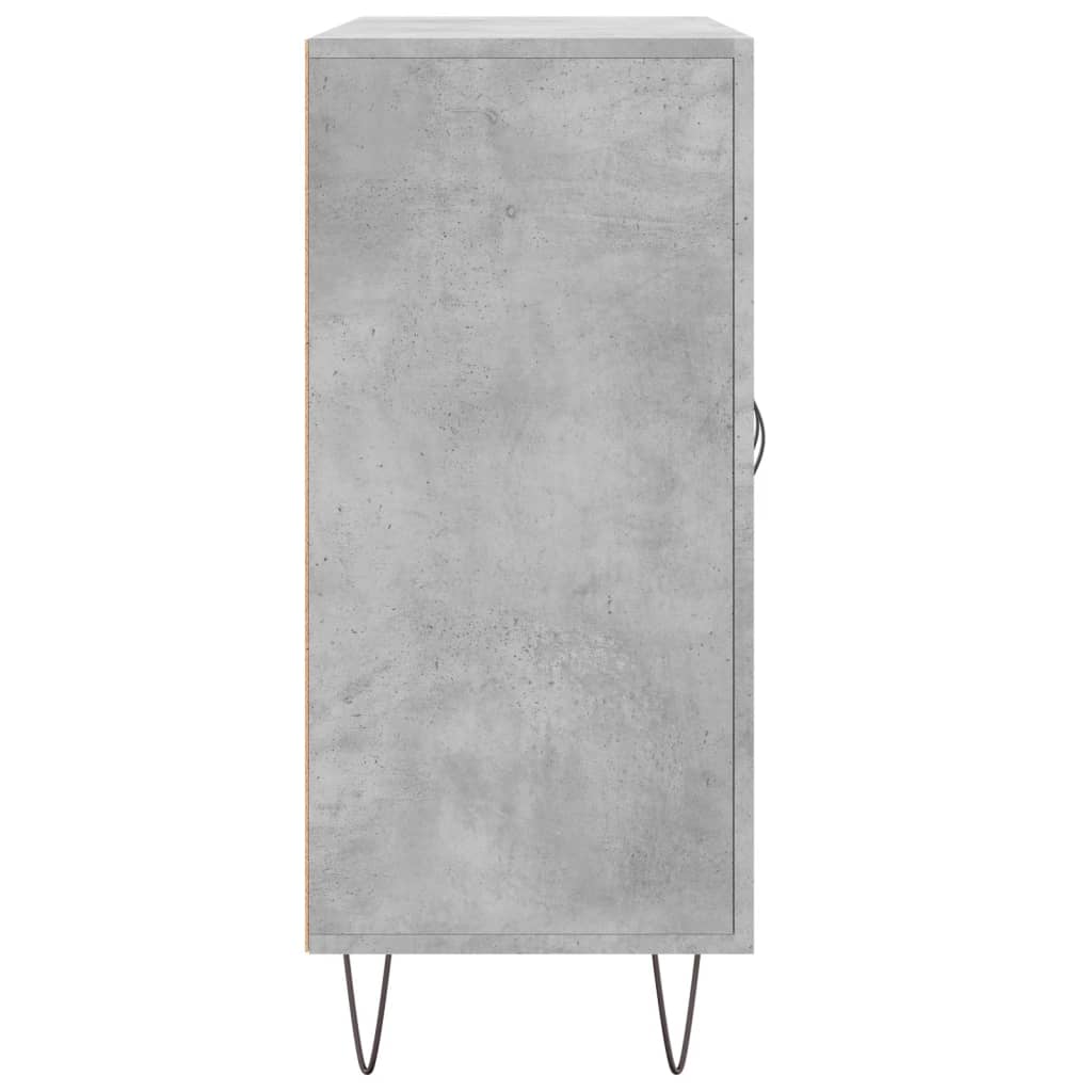 Skjenk betonggrå 90x34x80 cm konstruert tre