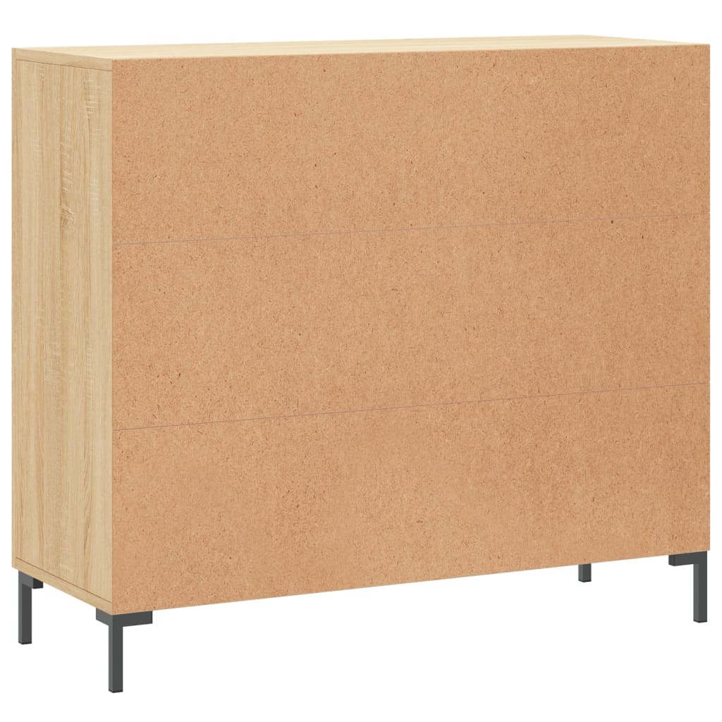 Skjenk sonoma eik 90x34x80 cm konstruert tre