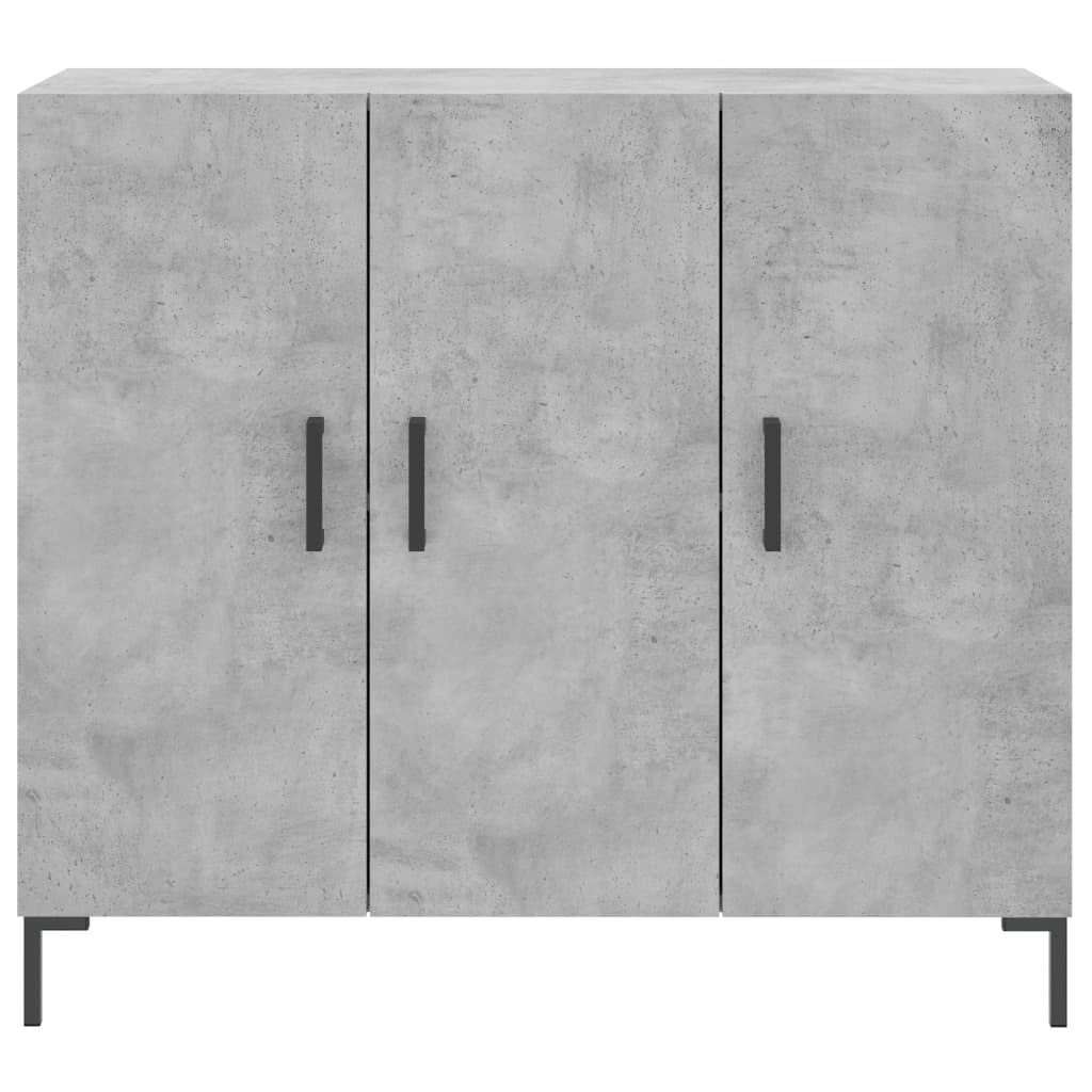 Skjenk betonggrå 90x34x80 cm konstruert tre