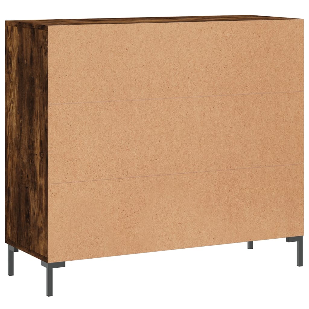 Skjenk røkt eik 90x34x80 cm konstruert tre