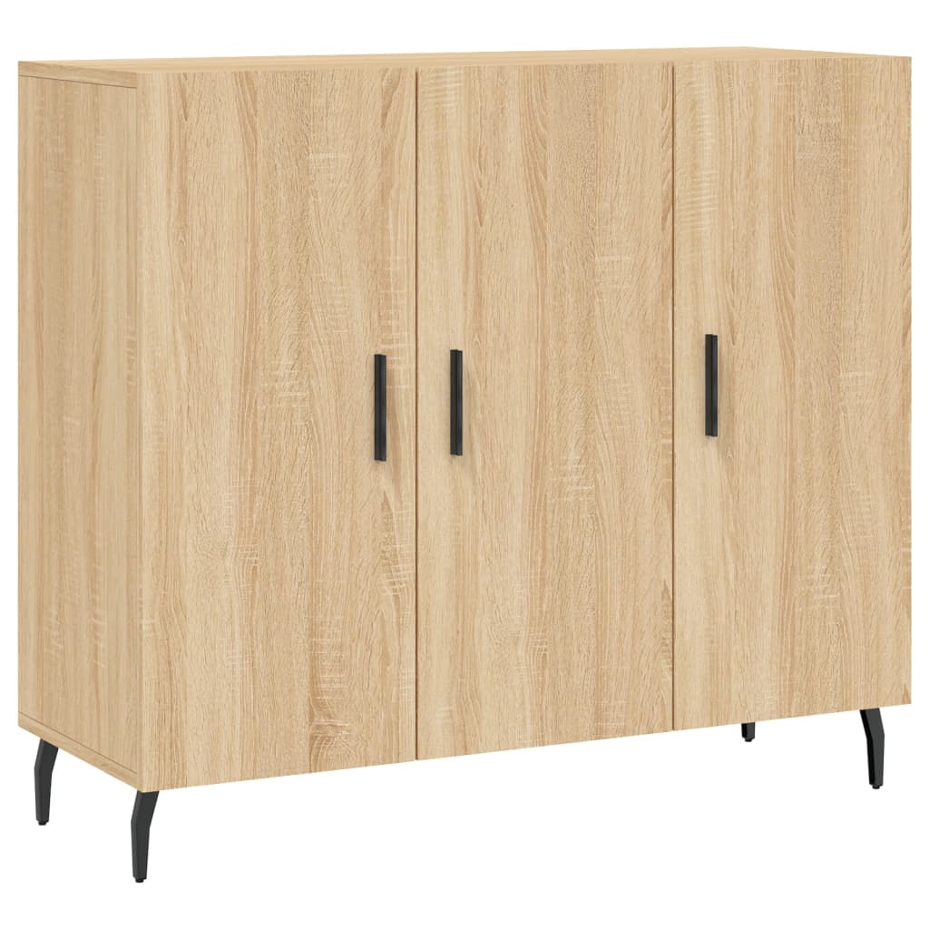 Skjenk sonoma eik 90x34x80 cm konstruert tre