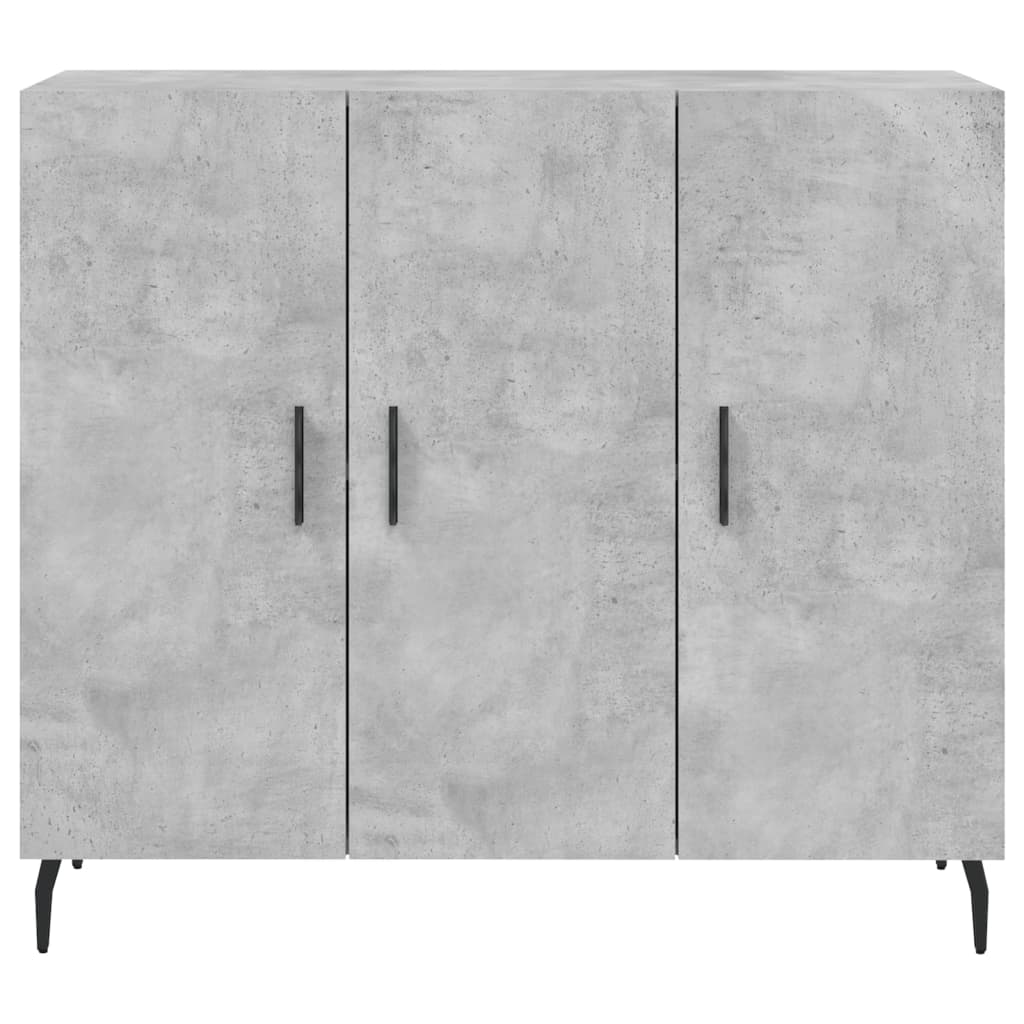 Skjenk betonggrå 90x34x80 cm konstruert tre