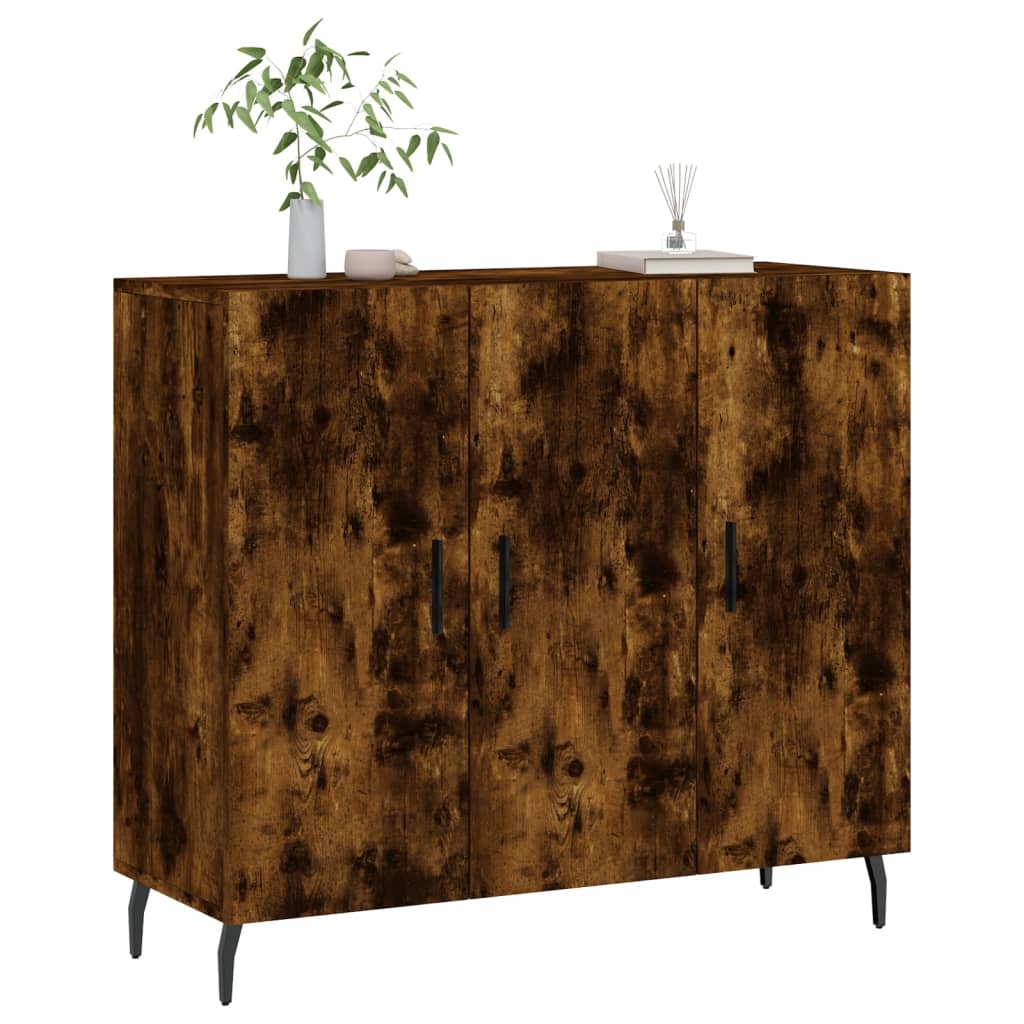 Skjenk røkt eik 90x34x80 cm konstruert tre