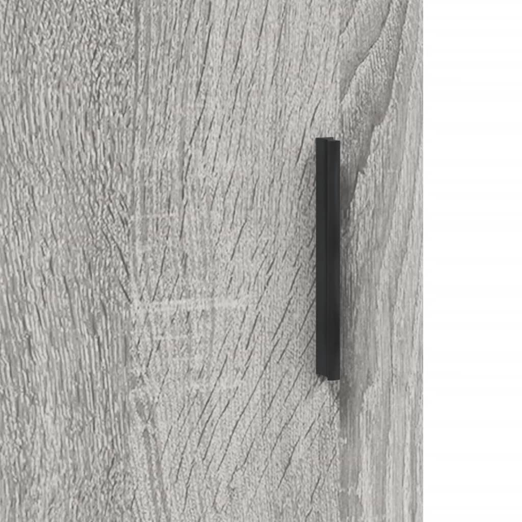 Skjenk grå sonoma 90x34x80 cm konstruert tre