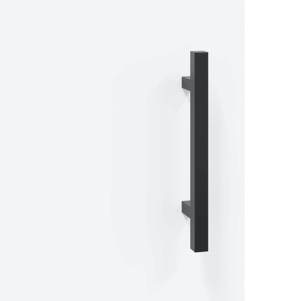 Skjenk hvit 90x34x80 cm konstruert tre