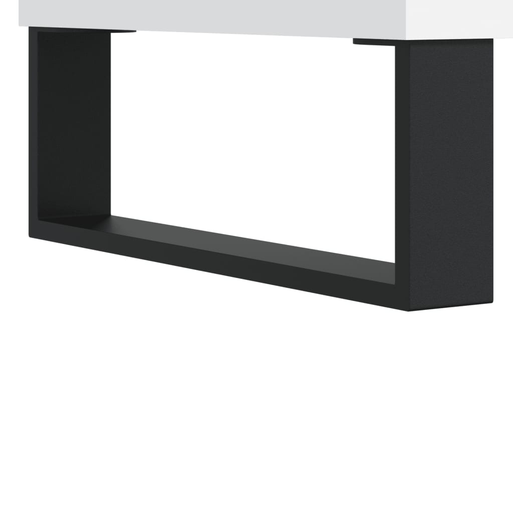 Skjenk hvit 90x34x80 cm konstruert tre