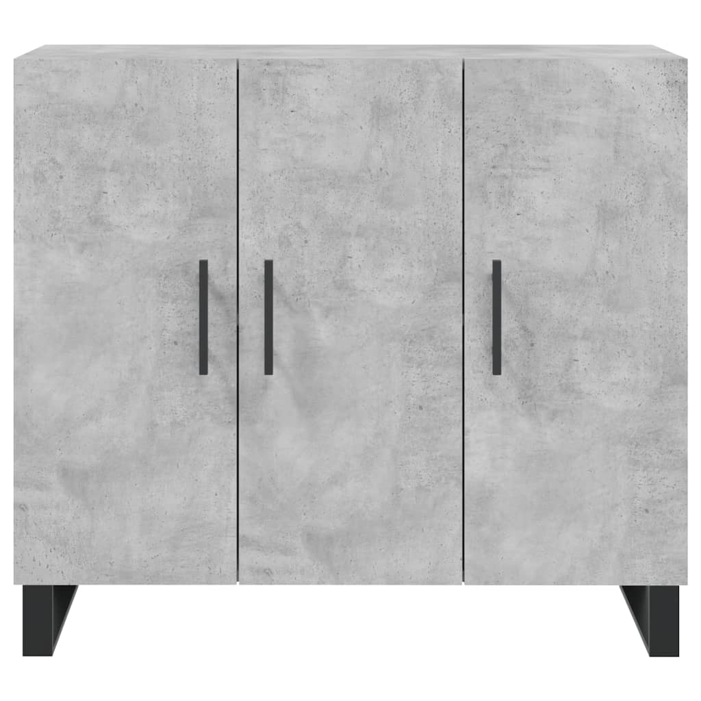 Skjenk betonggrå 90x34x80 cm konstruert tre