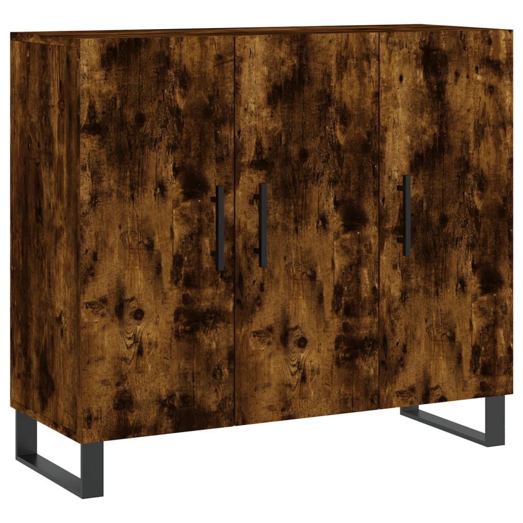 Skjenk røkt eik 90x34x80 cm konstruert tre