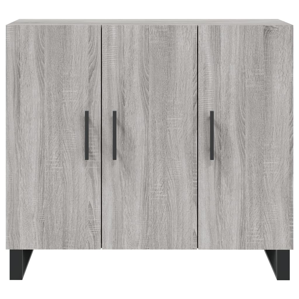 Skjenk grå sonoma 90x34x80 cm konstruert tre