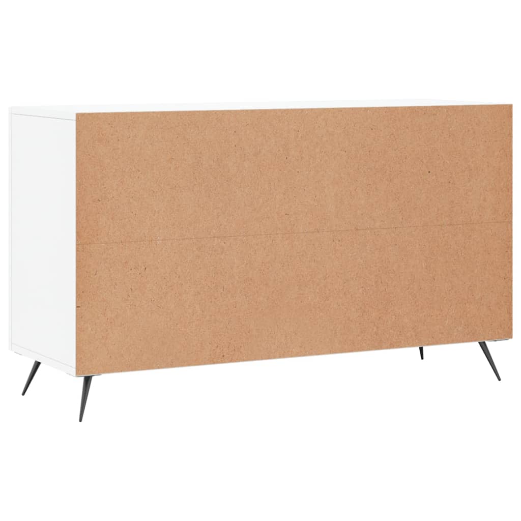 Skjenk høyglans hvit 100x36x60 cm konstruert tre