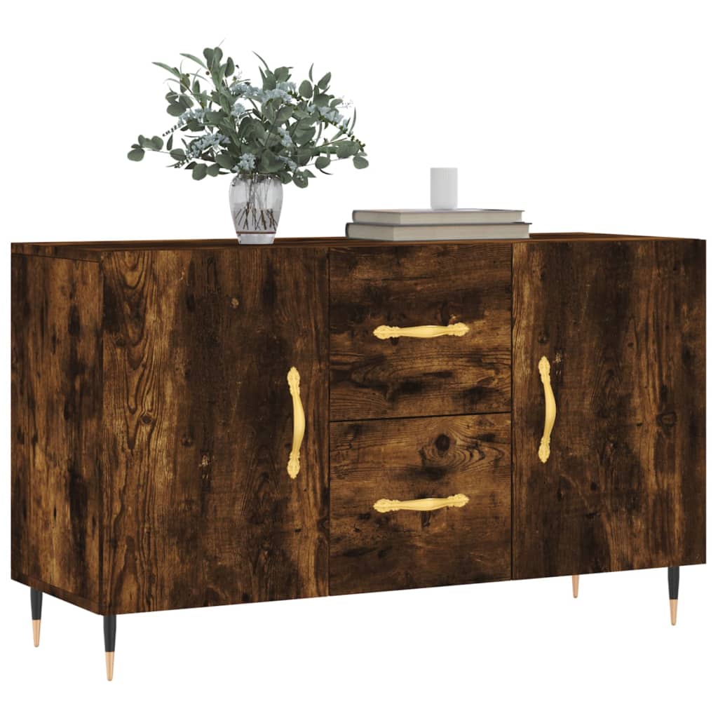 Skjenk røkt eik 100x36x60 cm konstruert tre