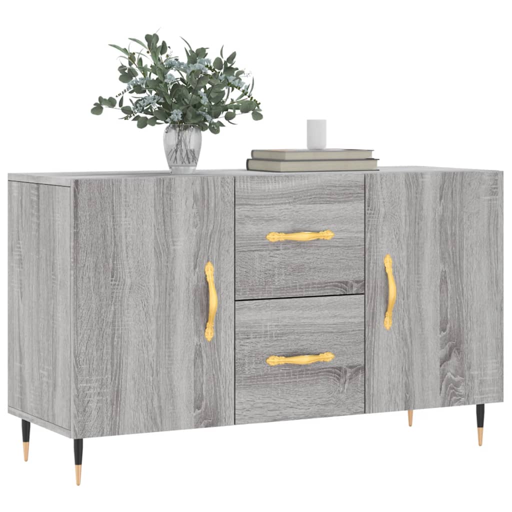 Skjenk grå sonoma 100x36x60 cm konstruert tre vidaXL