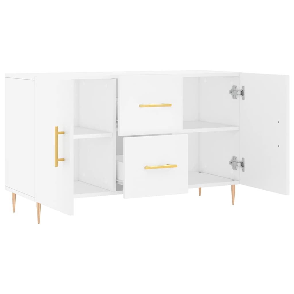 Skjenk hvit 100x36x60 cm konstruert tre