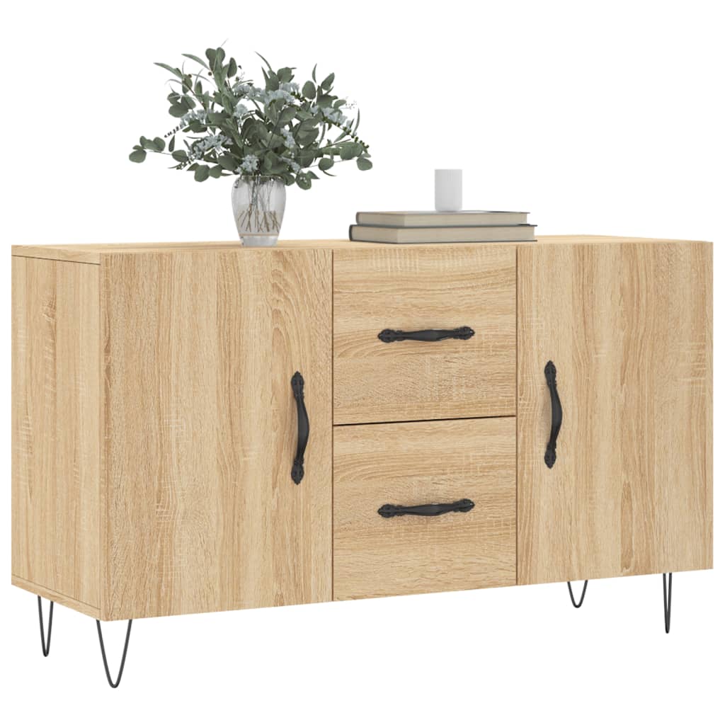 Skjenk sonoma eik 100x36x60 cm konstruert tre