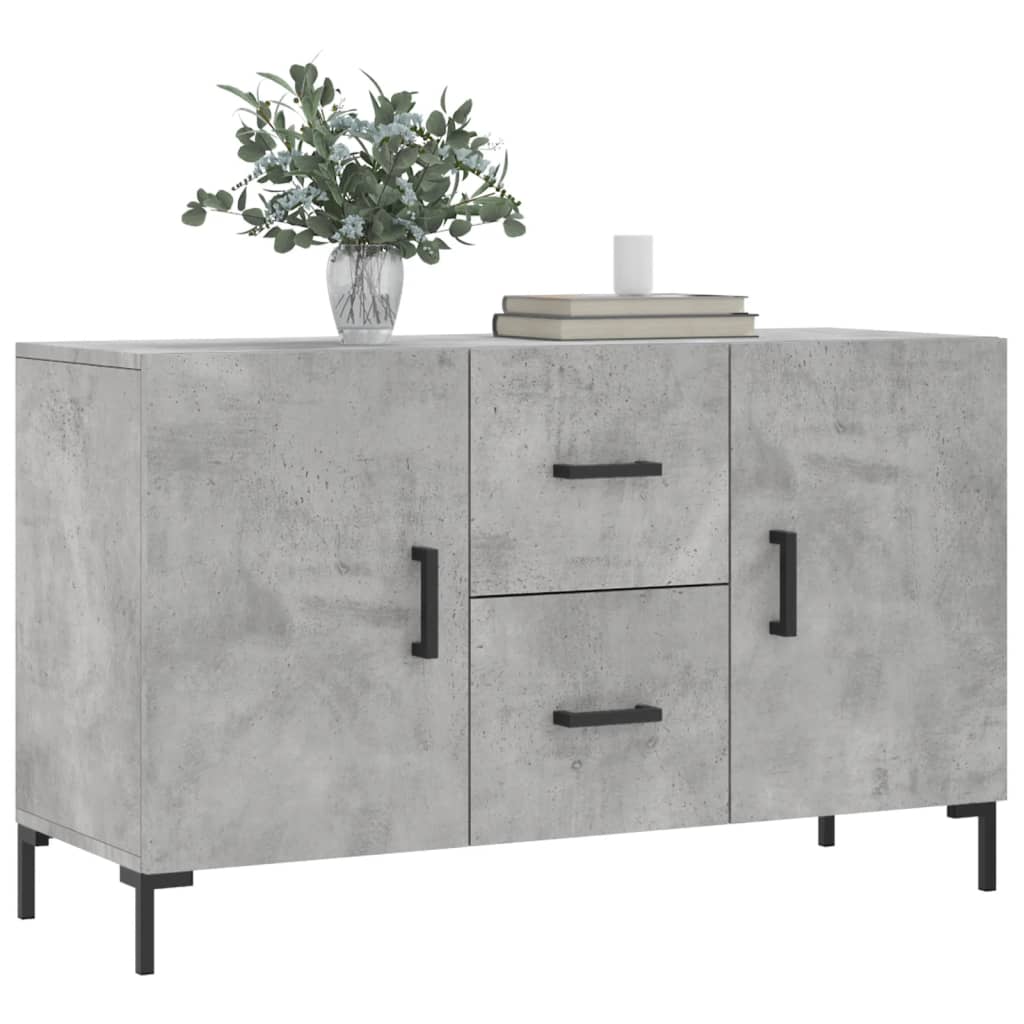 Skjenk betonggrå 100x36x60 cm konstruert tre