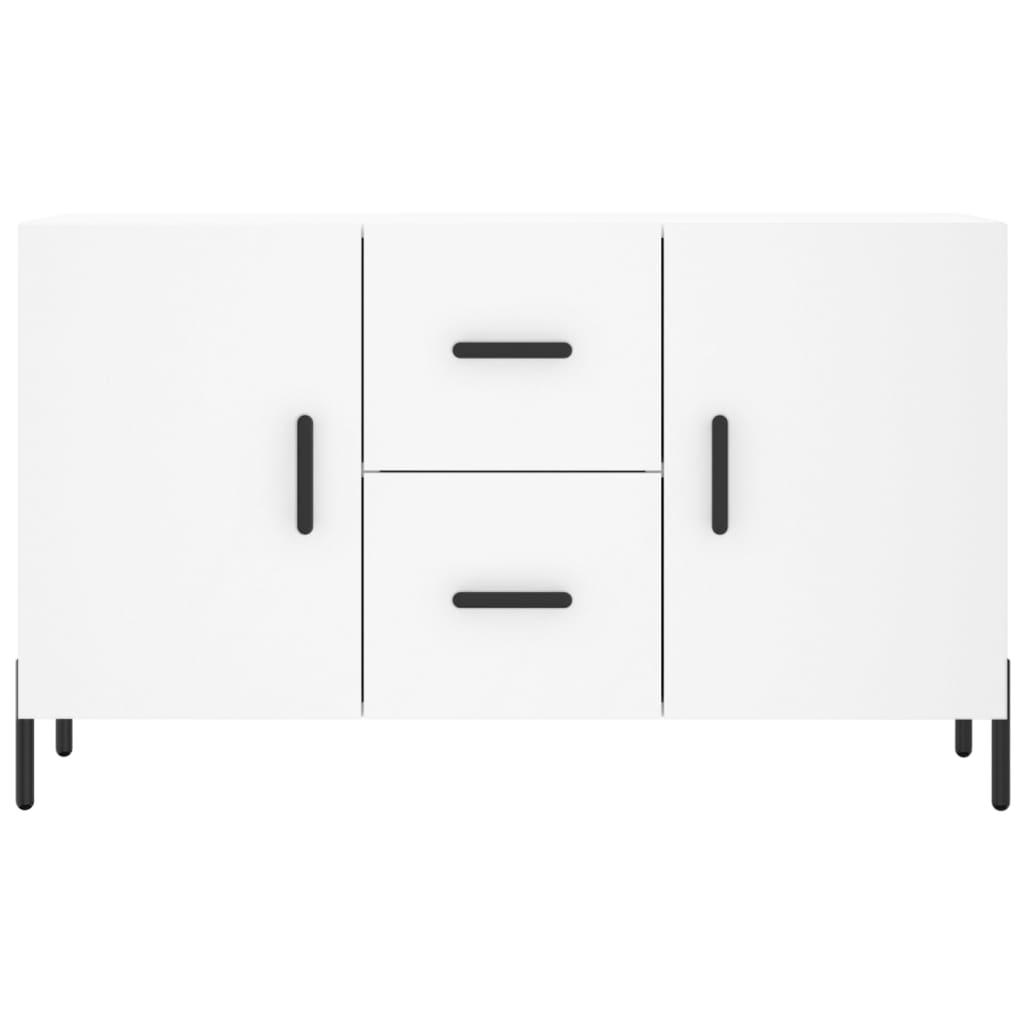 Skjenk hvit 100x36x60 cm konstruert tre
