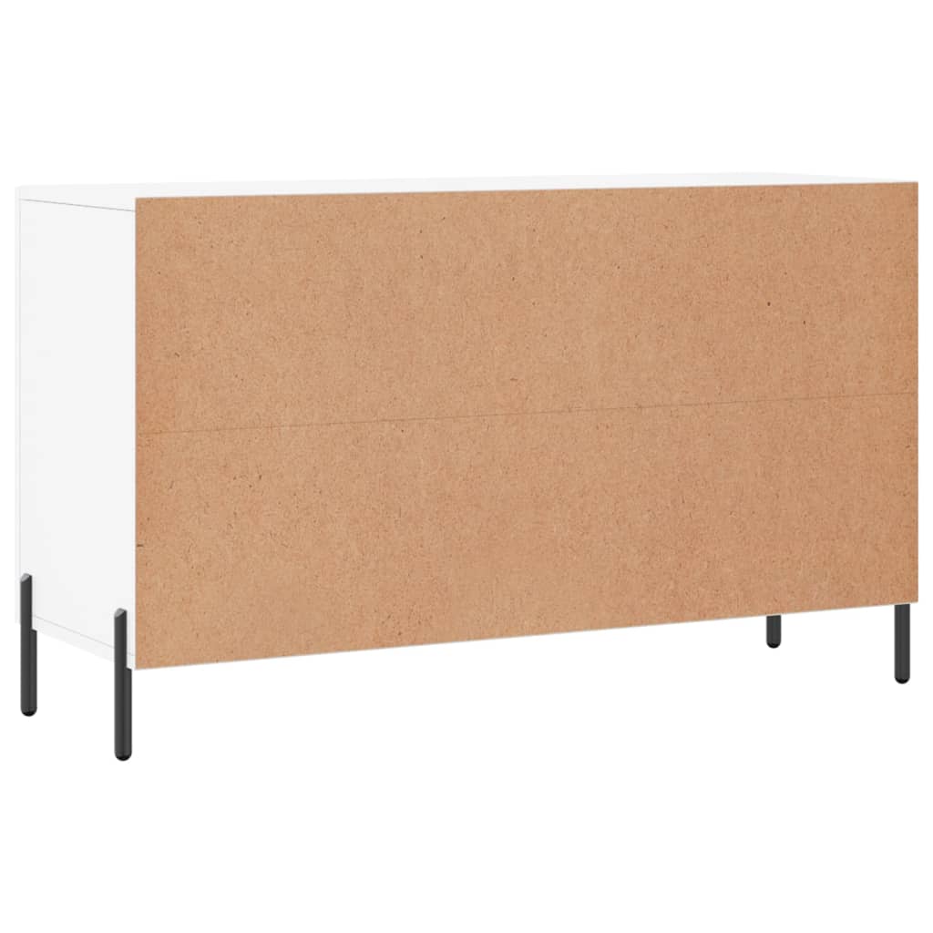 Skjenk hvit 100x36x60 cm konstruert tre