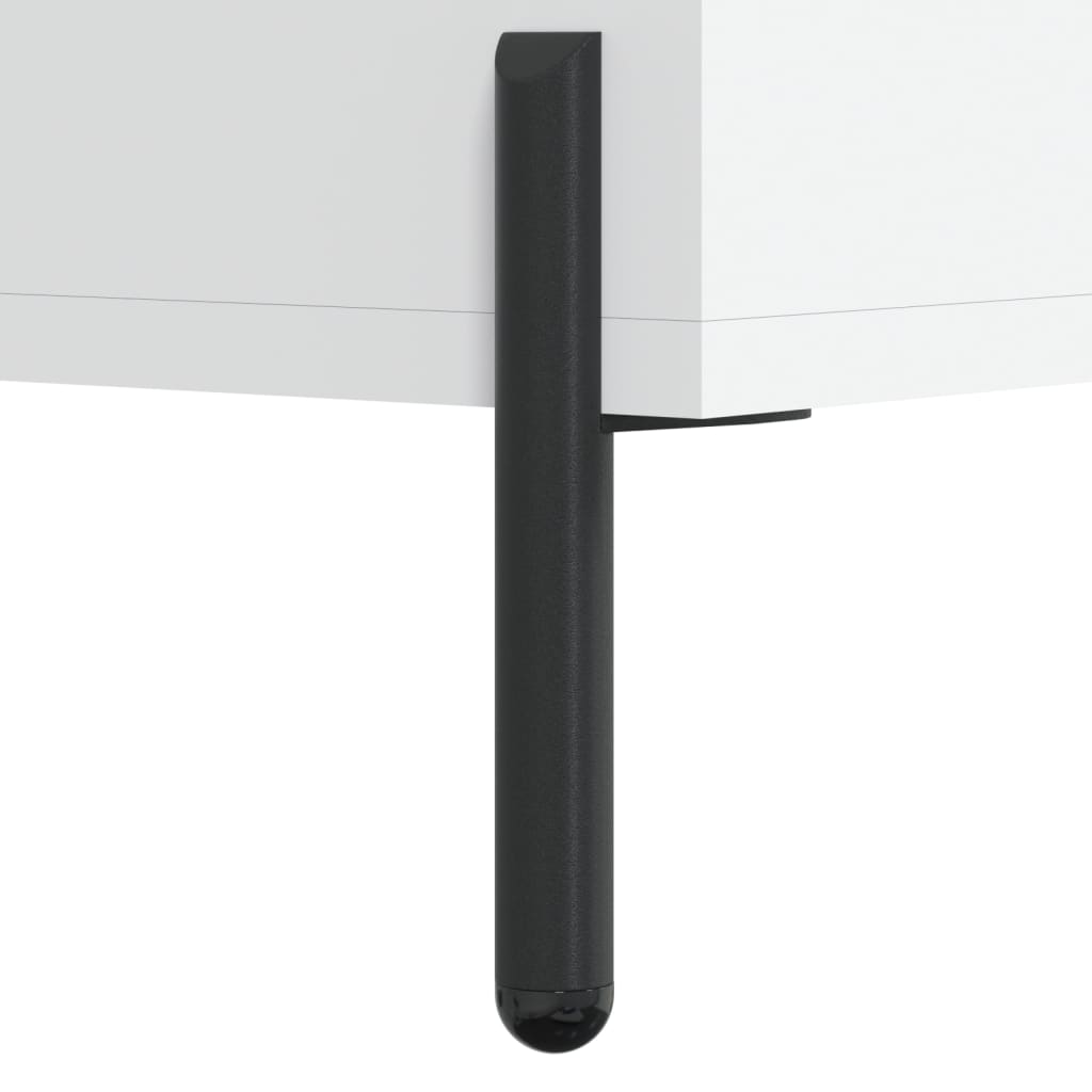 Skjenk hvit 100x36x60 cm konstruert tre
