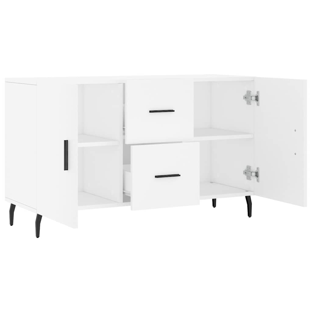 Skjenk hvit 100x36x60 cm konstruert tre
