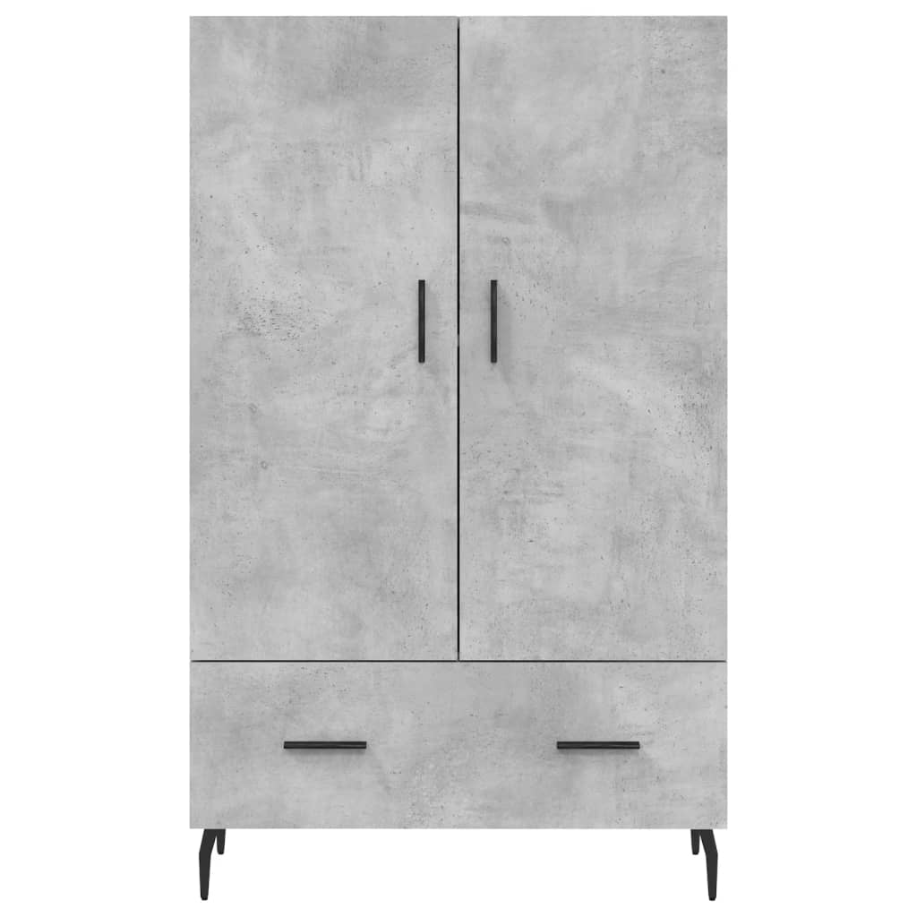 Highboard betonggrå 69,5x31x115 cm konstruert tre vidaXL