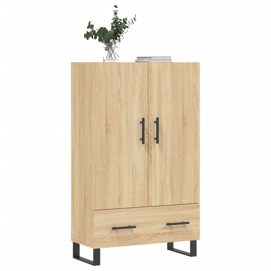 Highboard sonoma eik 69,5x31x115 cm konstruert tre