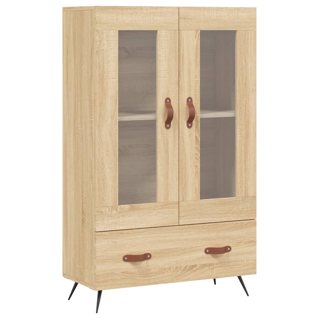Highboard sonoma eik 69,5x31x115 cm konstruert tre