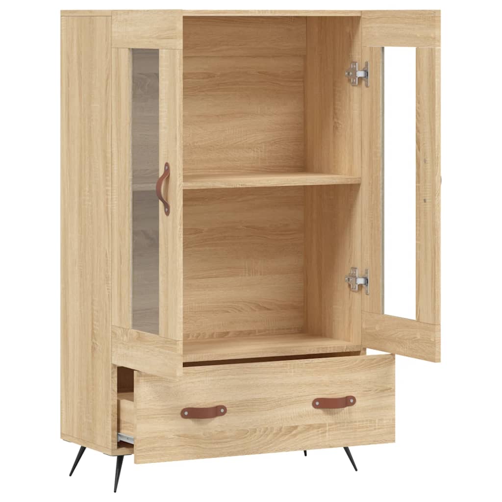 Highboard sonoma eik 69,5x31x115 cm konstruert tre