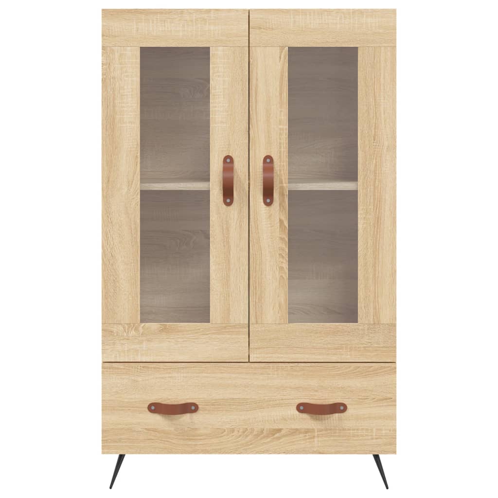 Highboard sonoma eik 69,5x31x115 cm konstruert tre