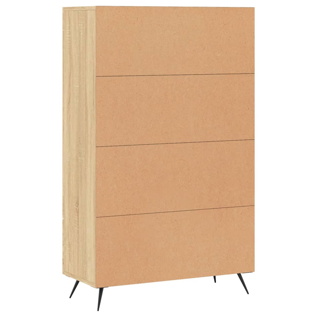 Highboard sonoma eik 69,5x31x115 cm konstruert tre