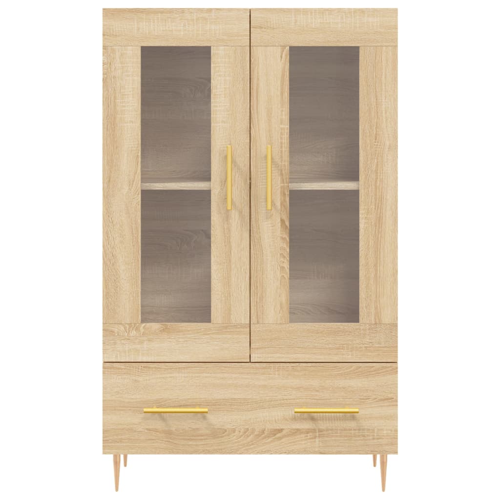 Highboard sonoma eik 69,5x31x115 cm konstruert tre