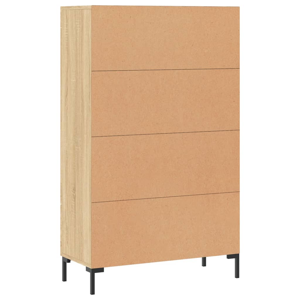 Highboard sonoma eik 69,5x31x115 cm konstruert tre