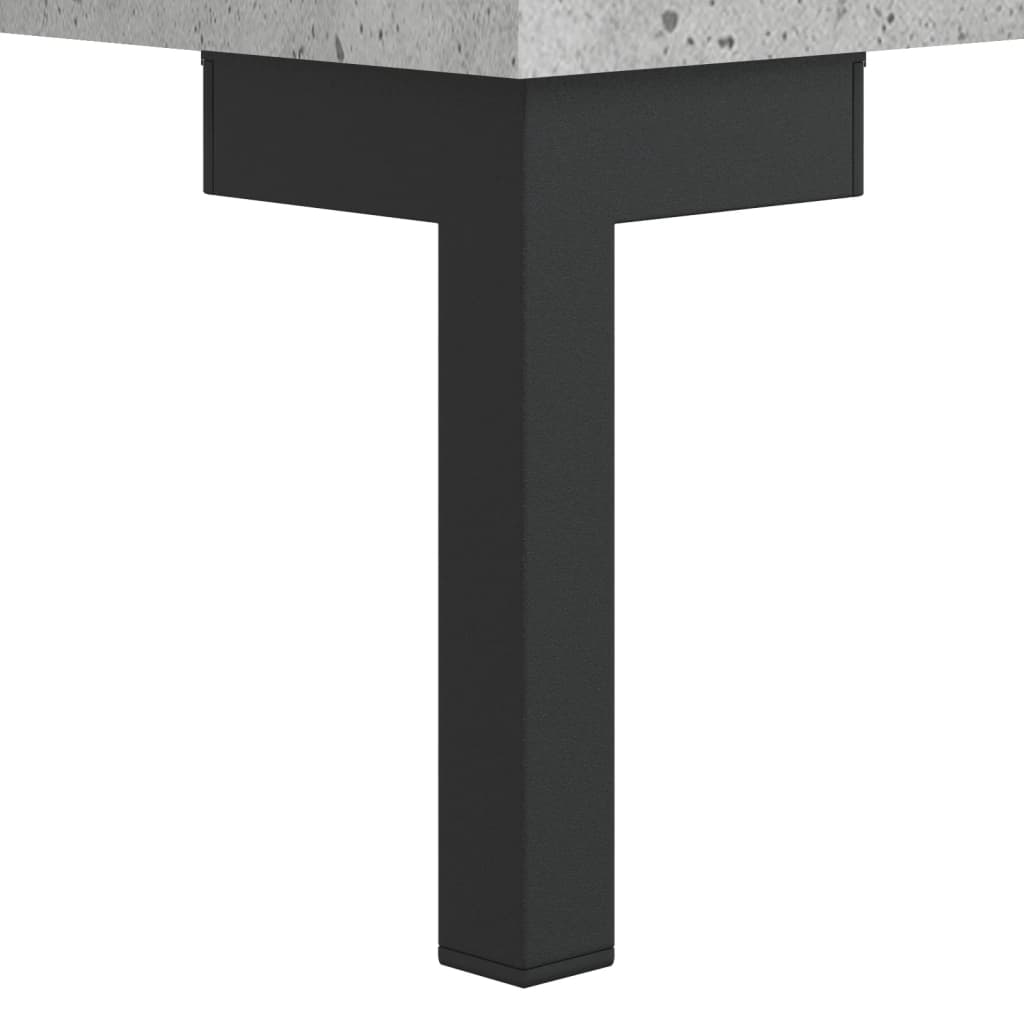 Highboard betonggrå 69,5x31x115 cm konstruert tre